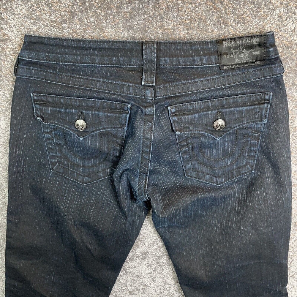 True Religion Billy Womens Dark Wash Jeans Size 29 TAG 32x33 Made In USA Blue